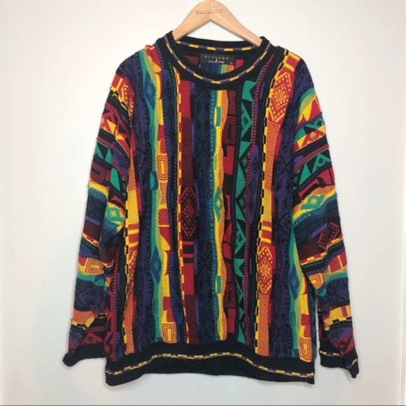 Vintage Textured Knit Oversized 